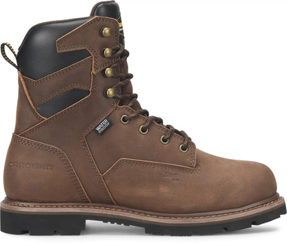 Carolina Boot Gruntz 8" Steel Toe Work Boot Dark Brown