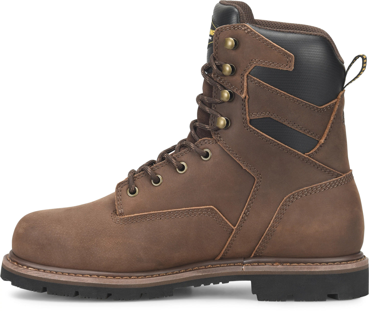 Carolina Boot Gruntz 8" Steel Toe Work Boot Dark Brown