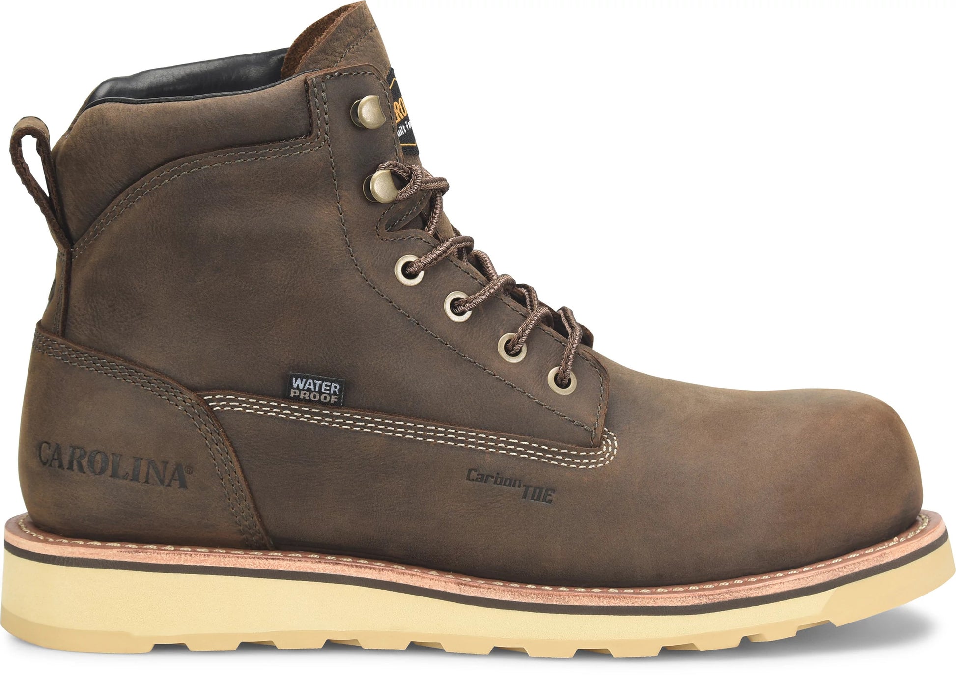 Carolina Boot Staple Gun Carbon Comp Toe Dark Brown