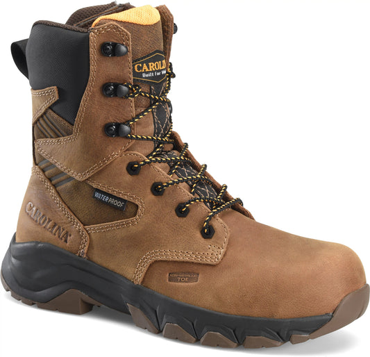 Carolina Boot Subframe 8" Comp Toe Side Zip Dark Brown