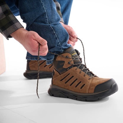Carolina Boot EZ-ON Warehouse Comp Toe Brown
