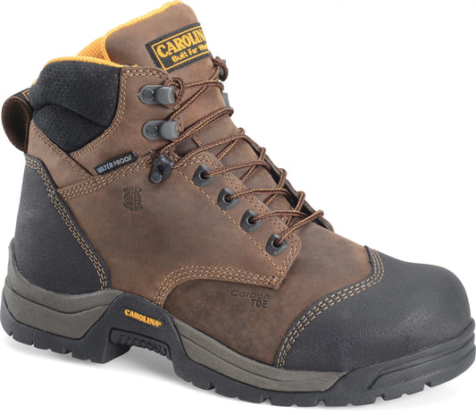 Carolina Boot Bruno 6" Sd Carbon Comp Toe Waterproof Work Boot Dark Brown