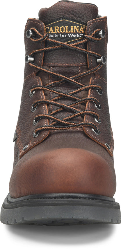 Carolina Boot Dice Men’s 6” Waterproof Work Boot Dark Brown