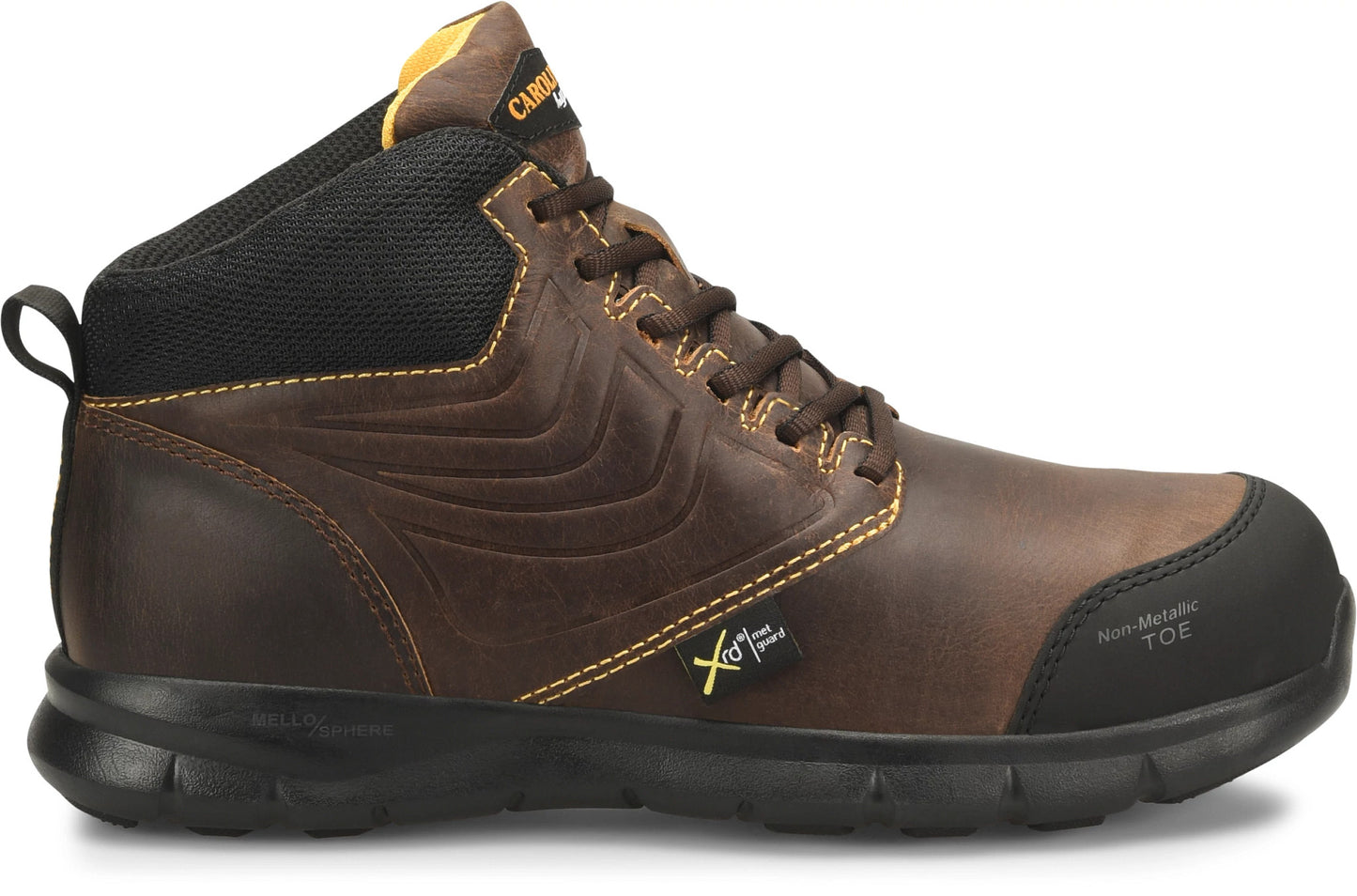 Carolina Boot Lytning Met Guard Composite Toe Work Shoe Brown
