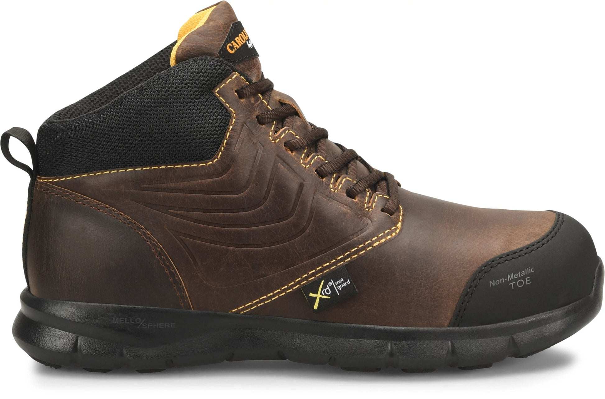 Carolina Boot Lytning Met Guard Composite Toe Work Shoe Brown