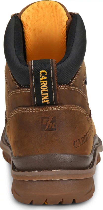 Carolina Boot Dormite 6" Soft Toe Waterproof Work Boot Brown
