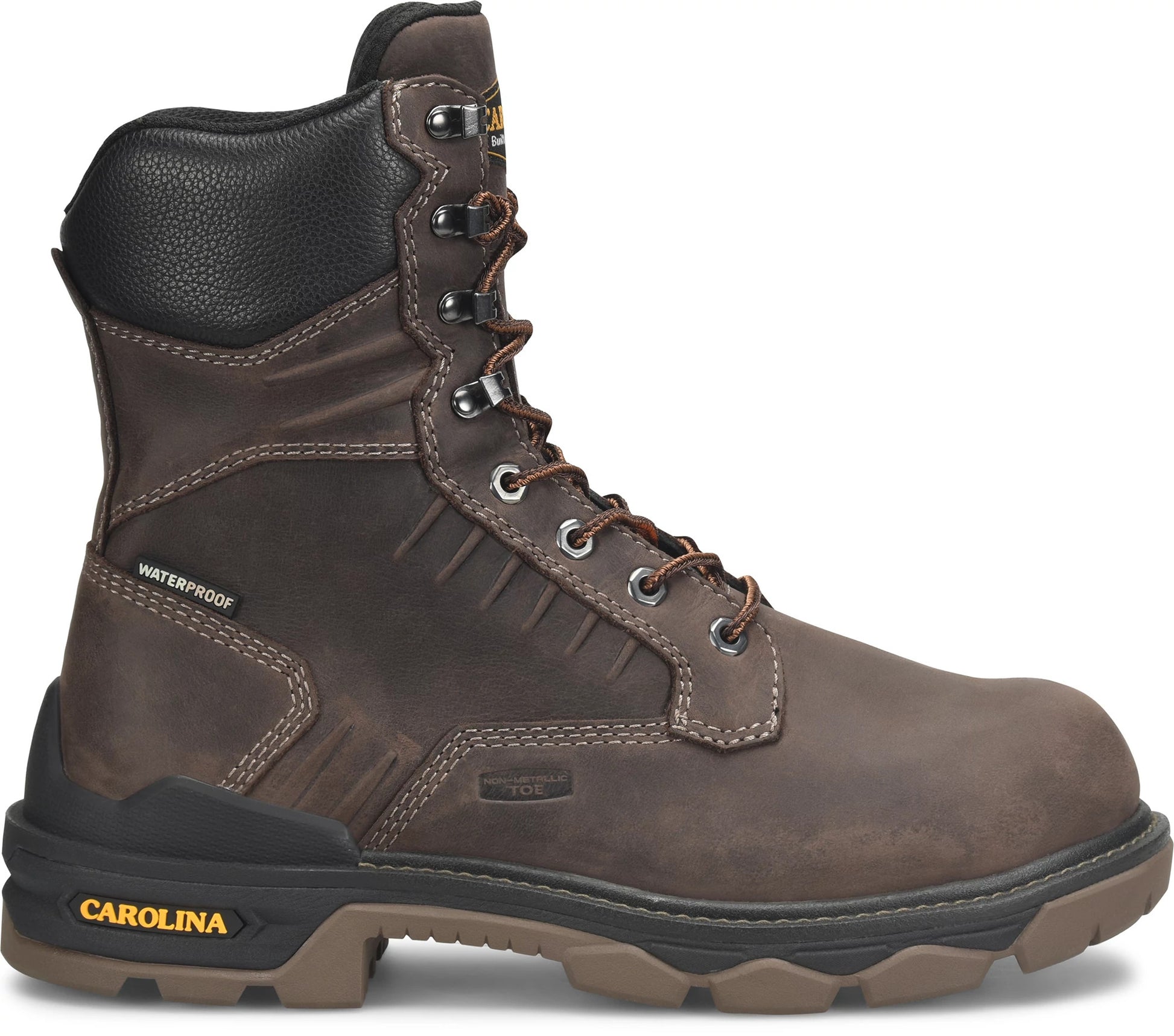 Carolina Boot Cardinal 8" Internal Met Guard Comp Toe Dark Brown