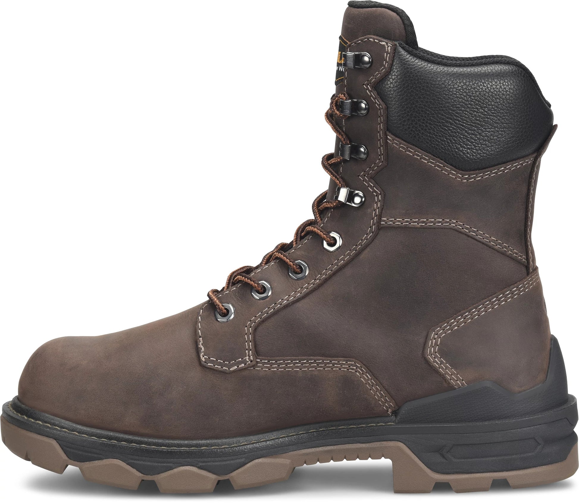 Carolina Boot Cardinal 8" Internal Met Guard Comp Toe Dark Brown