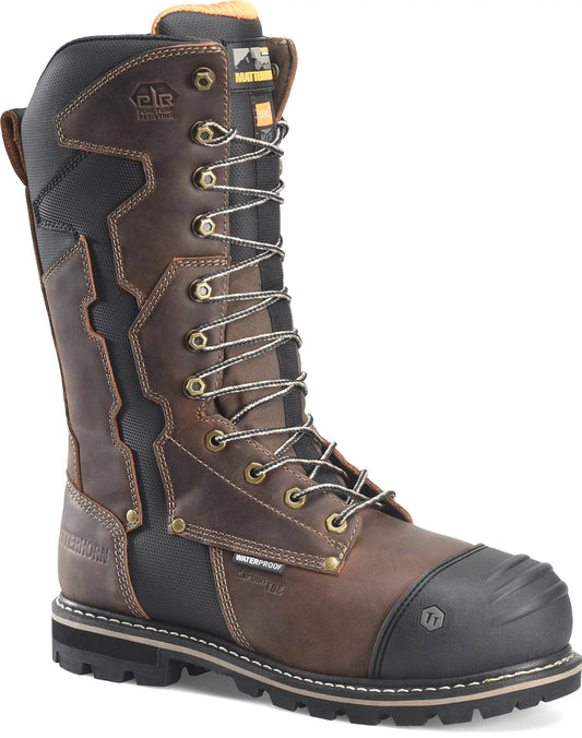 Carolina Boot Matterhorn I-Beam 12" Carbon Composite Toe Internal Met Guard Dark Brown