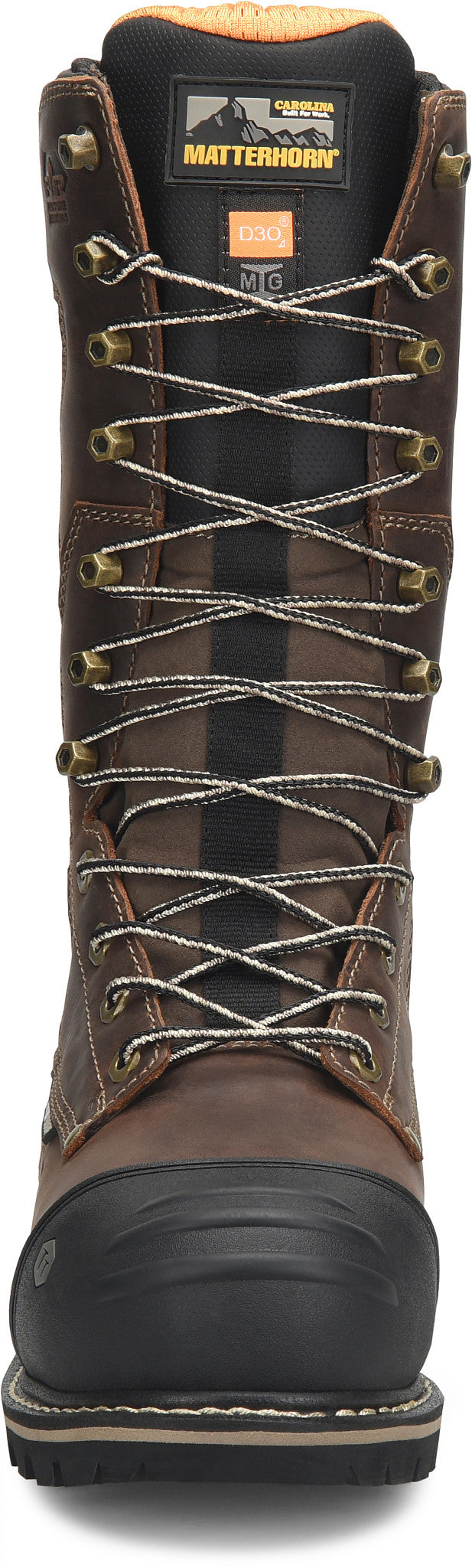 Carolina Boot Matterhorn I-Beam 12" Carbon Composite Toe Internal Met Guard Dark Brown