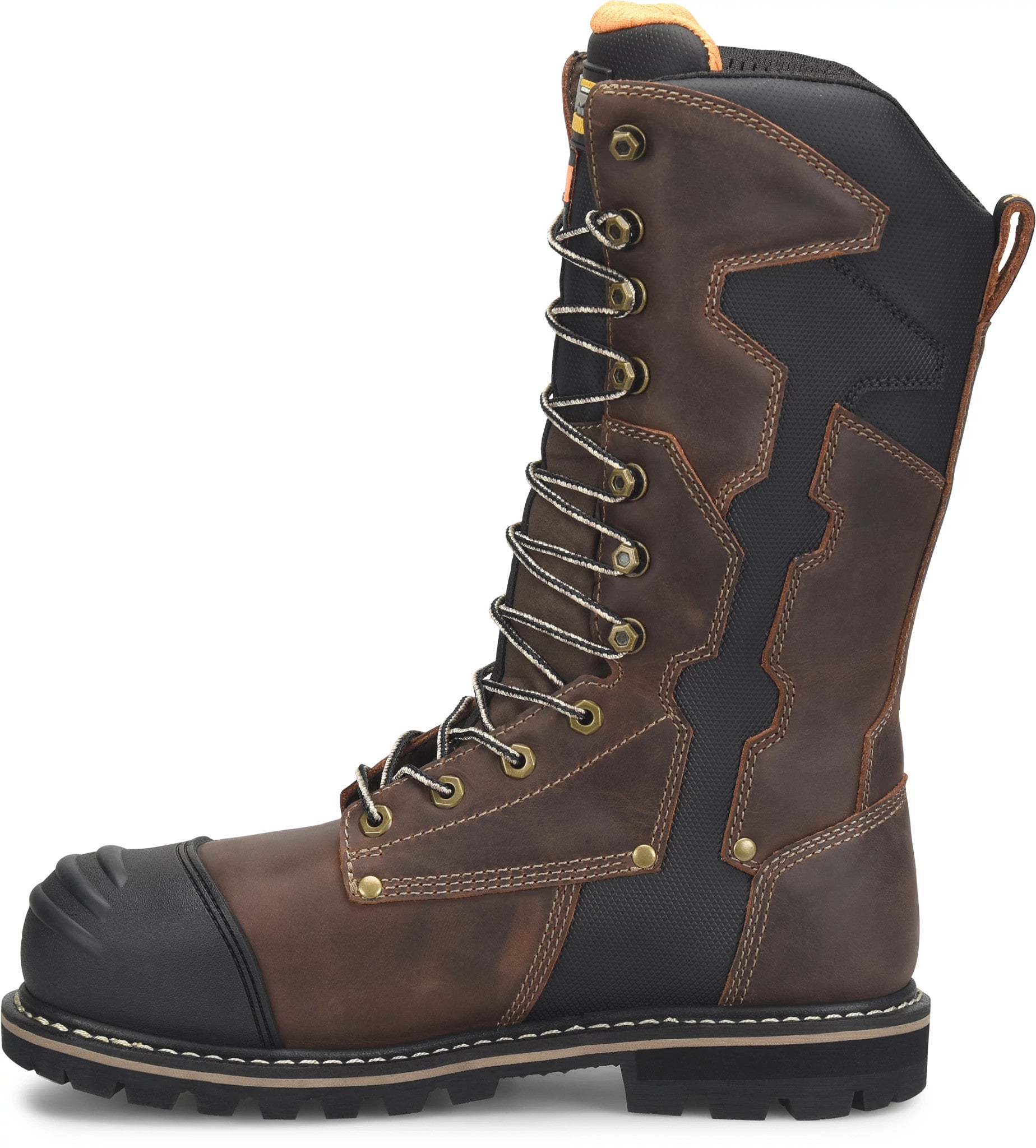 Carolina Boot Matterhorn I-Beam 12" Carbon Composite Toe Internal Met Guard Dark Brown