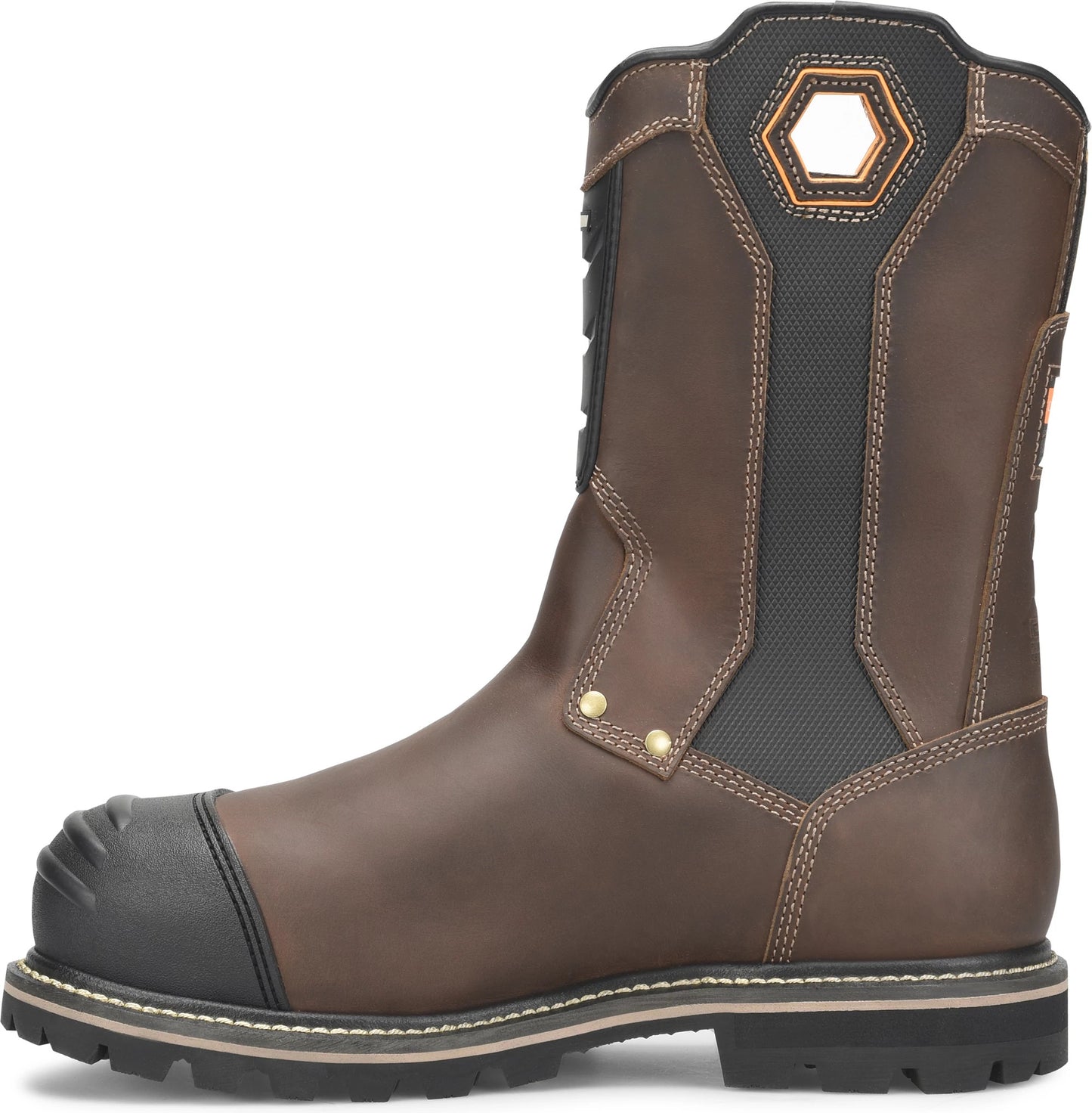 Carolina Boot Matterhorn I-Beam 10" Met Guard Carbon Composite Toe Waterproof Work Boot Dark Brown