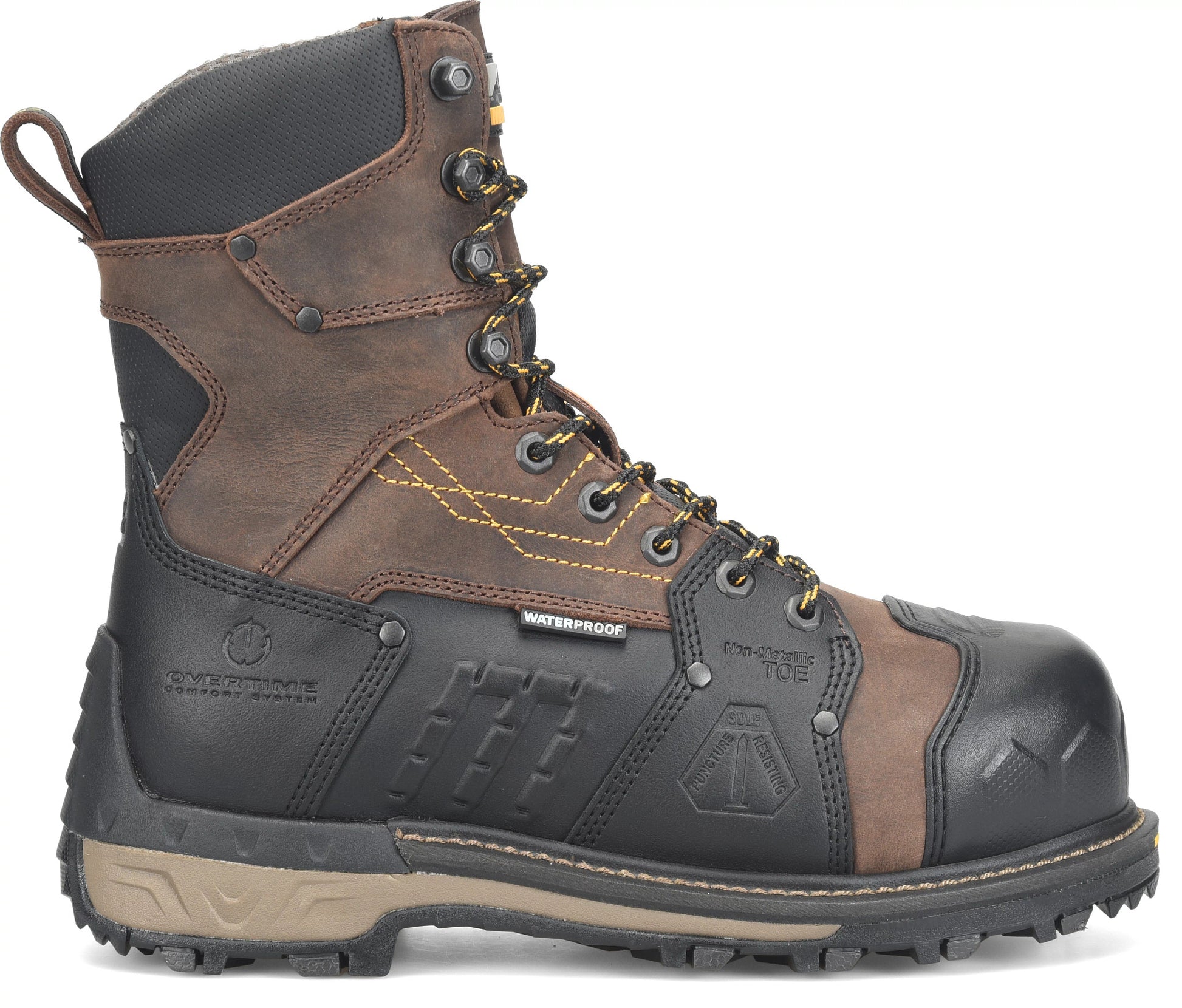 Carolina Boot Matterhorn Maximus 2.0 8" Met Guard Composite Toe Waterproof Work Boot Brown