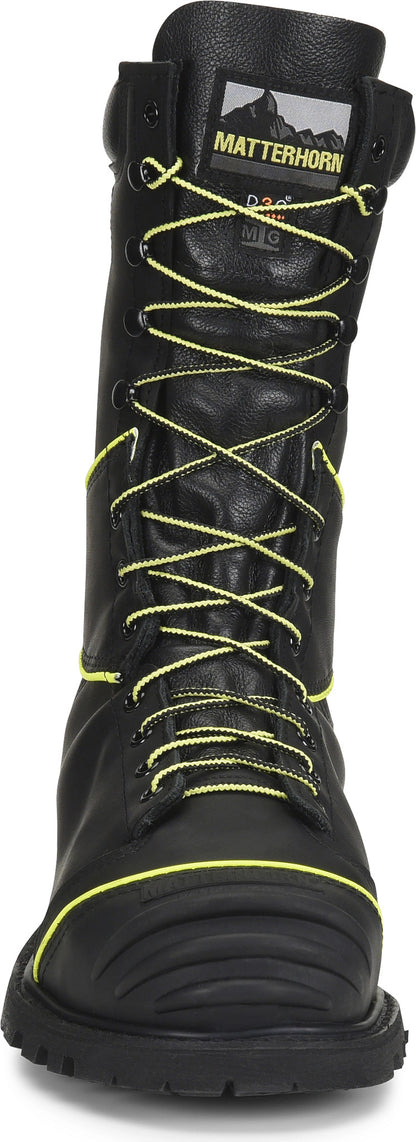 Carolina Boot Matterhorn Klondike 10" Met Guard Steel Toe Insulated Work Boot Black