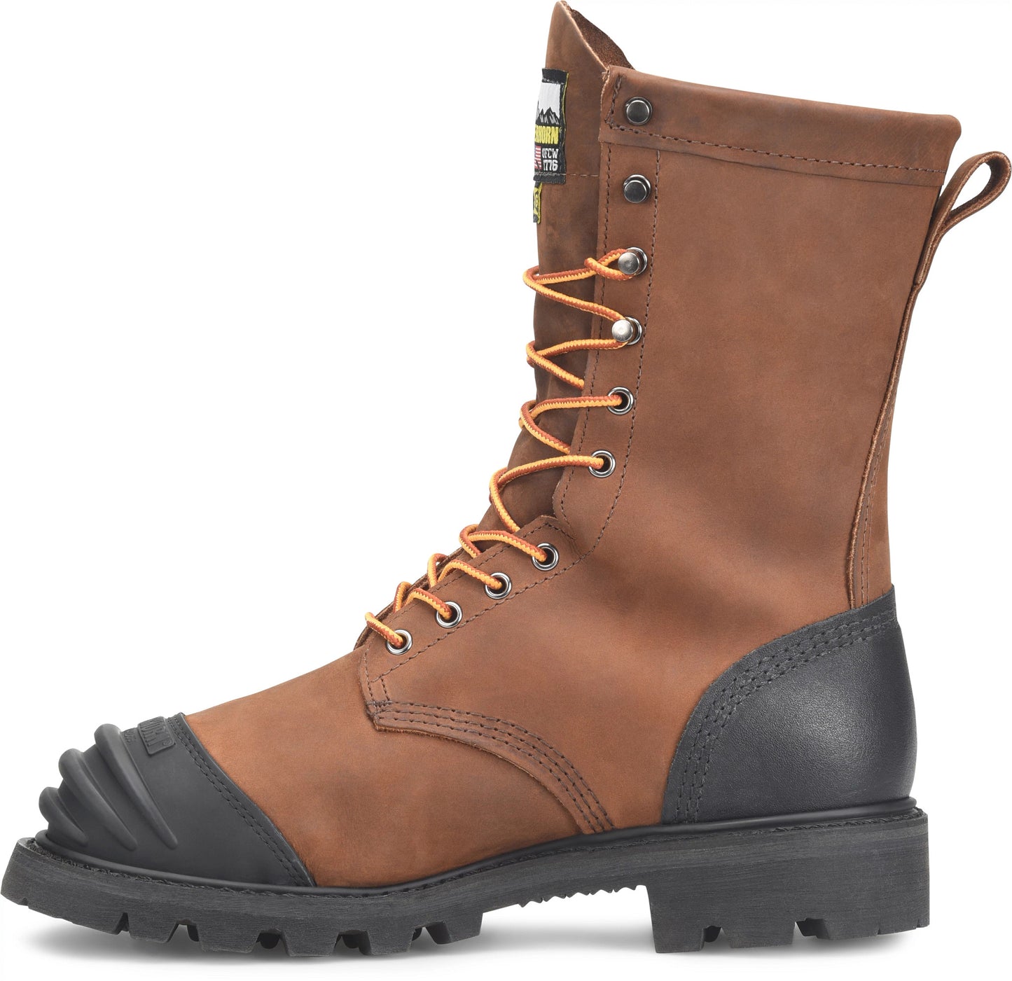 Carolina Boot Matterhorn Copper Internal 10" Met Guard Steel Toe Dark Brown