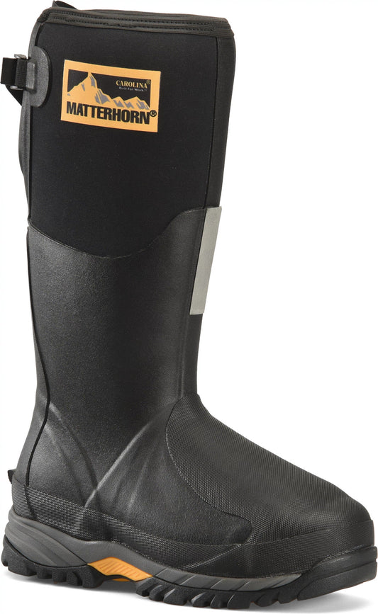 Carolina Boot Matterhorn Mud Jumper 15" Met Guard Steel Toe Waterproof Work Boot Black