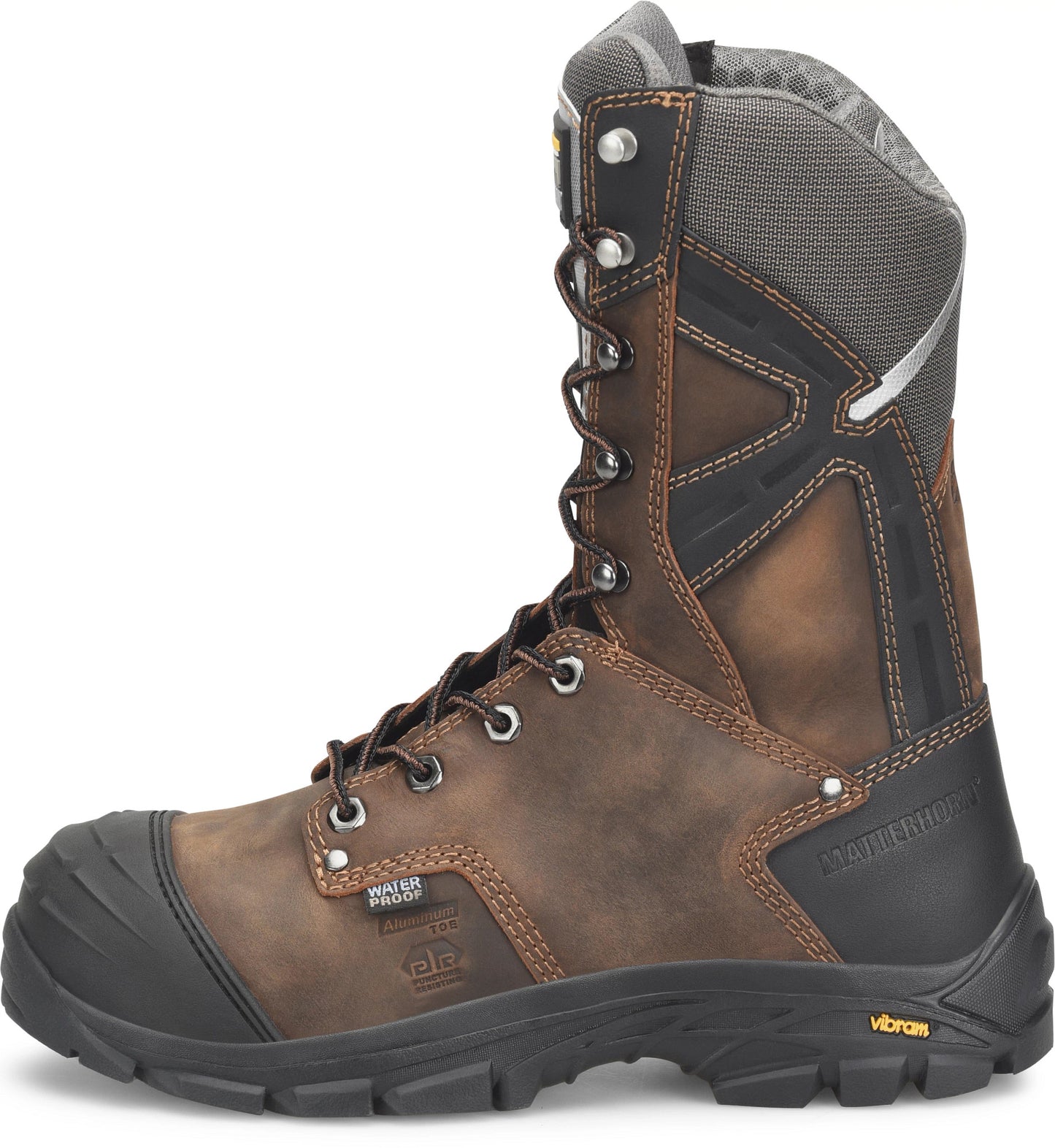 Carolina Boot Men’s 10” Lightweight Wp Aluminum Toe D3o Internal Met Guard Dark Brown
