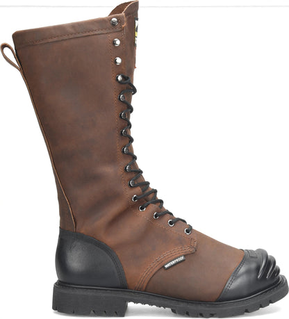 Carolina Boot Matterhorn Tailings 16" Met Guard Steel Toe Insulated Waterproof Work Boot Dark Brown