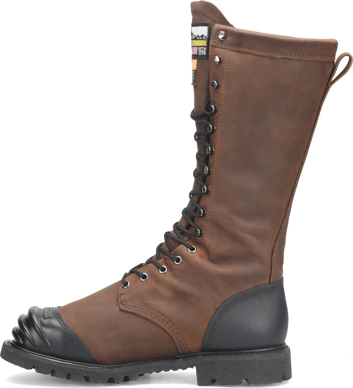 Carolina Boot Matterhorn Tailings 16" Met Guard Steel Toe Insulated Waterproof Work Boot Dark Brown