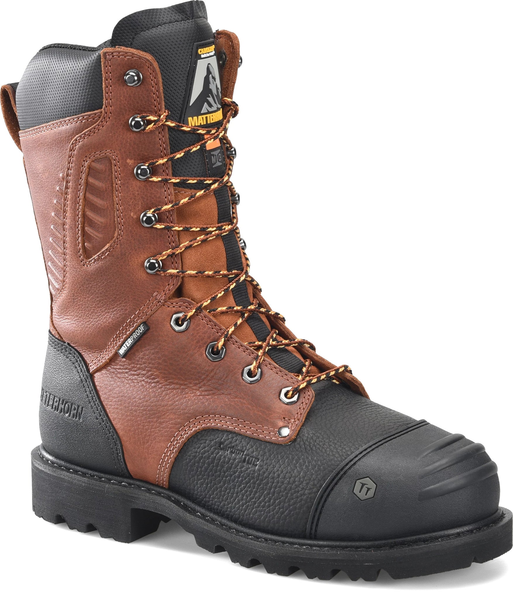 Carolina Boot Matterhorn Nickel 10" Carbon Composite Toe Internal Met Guard Dark Brown