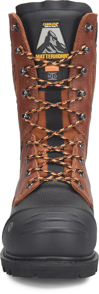 Carolina Boot Matterhorn Nickel 10" Carbon Composite Toe Internal Met Guard Dark Brown