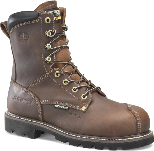 Carolina Boot Matterhorn Corvus 8" Composite Toe Waterproof Work Boot Dark Brown