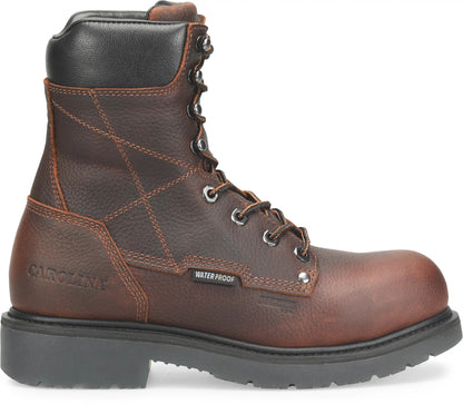 Carolina Boot Dice Men’s 8” Aluminum Toe Waterproof Work Boot Dark Brown
