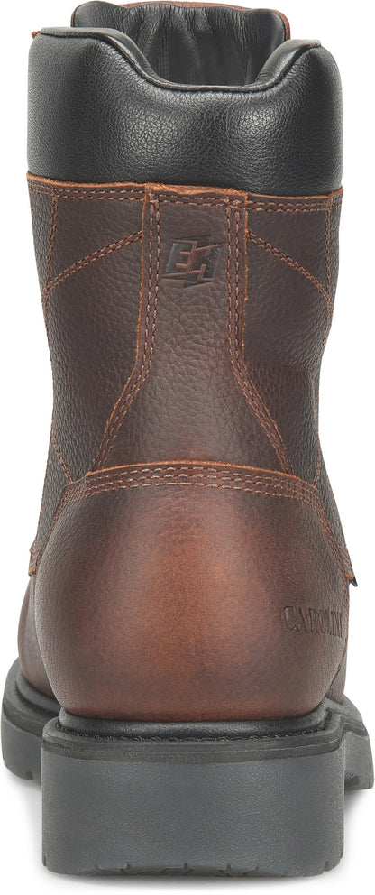 Carolina Boot Dice Men’s 8” Aluminum Toe Waterproof Work Boot Dark Brown