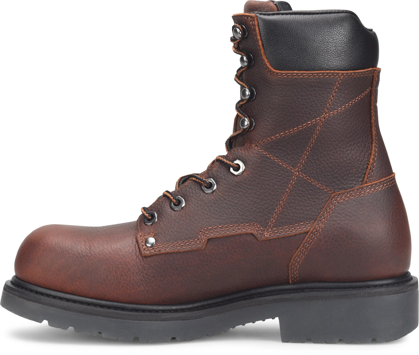 Carolina Boot Dice Men’s 8” Aluminum Toe Waterproof Work Boot Dark Brown