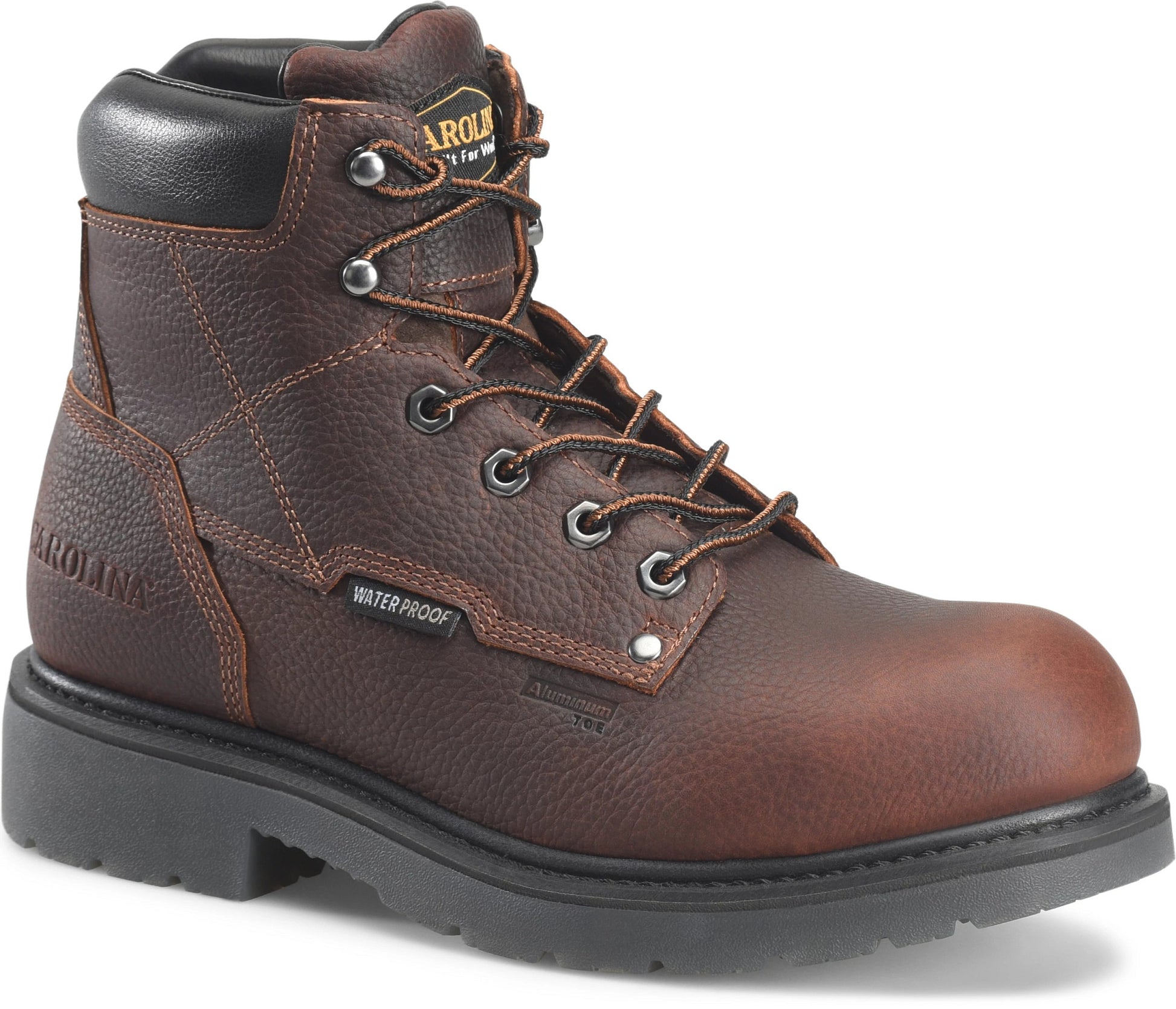 Carolina Boot Dice Men’s 6” Waterproof Aluminum Toe Work Boot Dark Brown