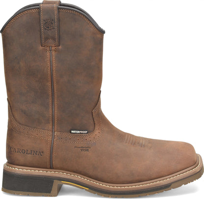 Carolina Boot Anchor 10" Composite Toe Waterproof Roper Boot Brown