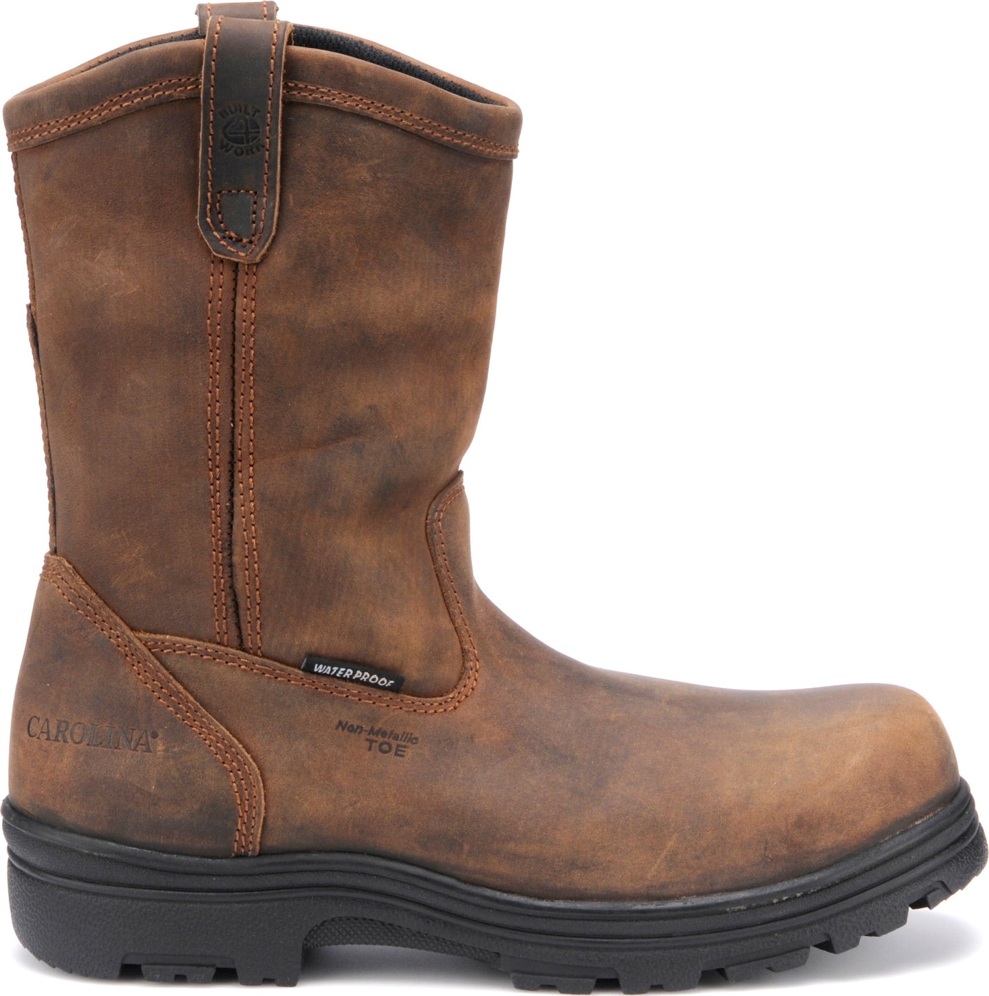 Carolina Boot Laser 10" Pull On Composite Toe Waterproof Work Boot Brown