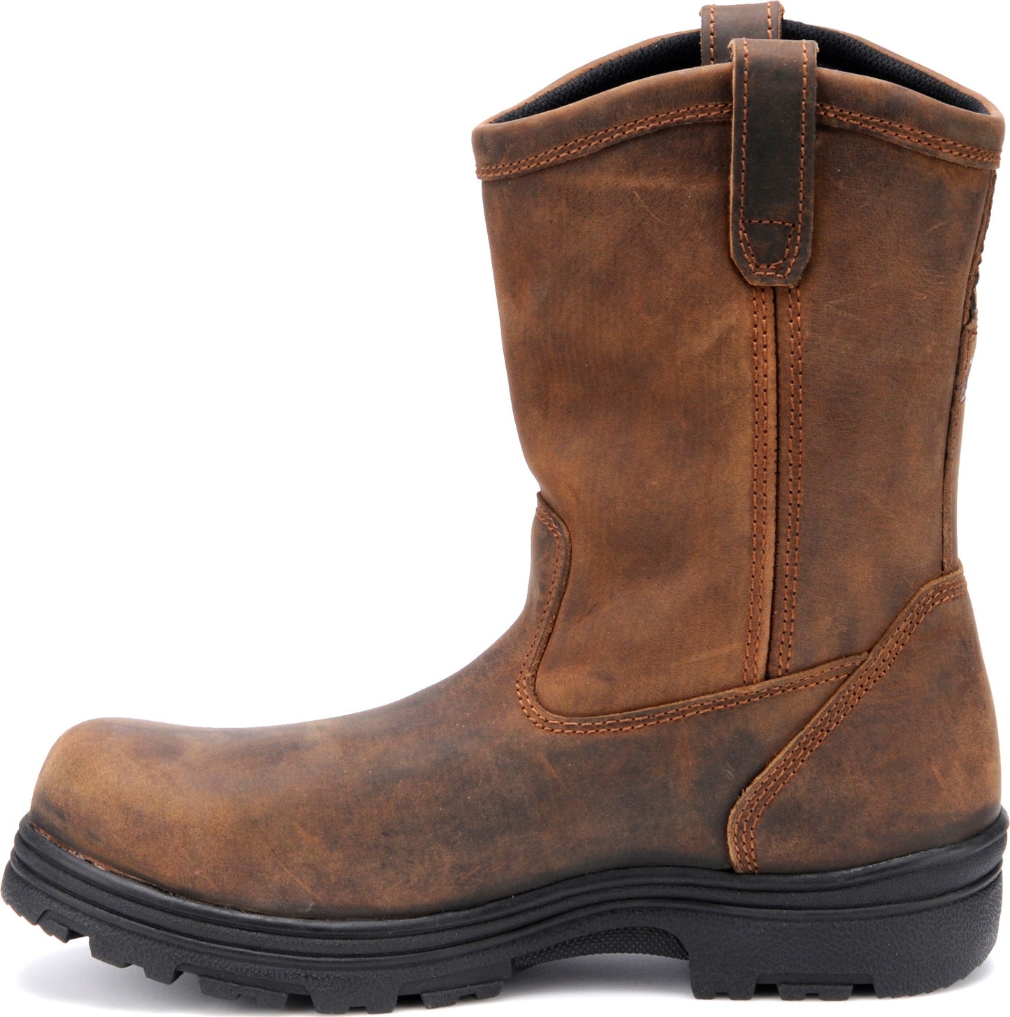 Carolina Boot Laser 10" Pull On Composite Toe Waterproof Work Boot Brown