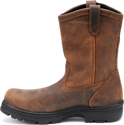 Carolina Boot Laser 10" Pull On Composite Toe Waterproof Work Boot Brown