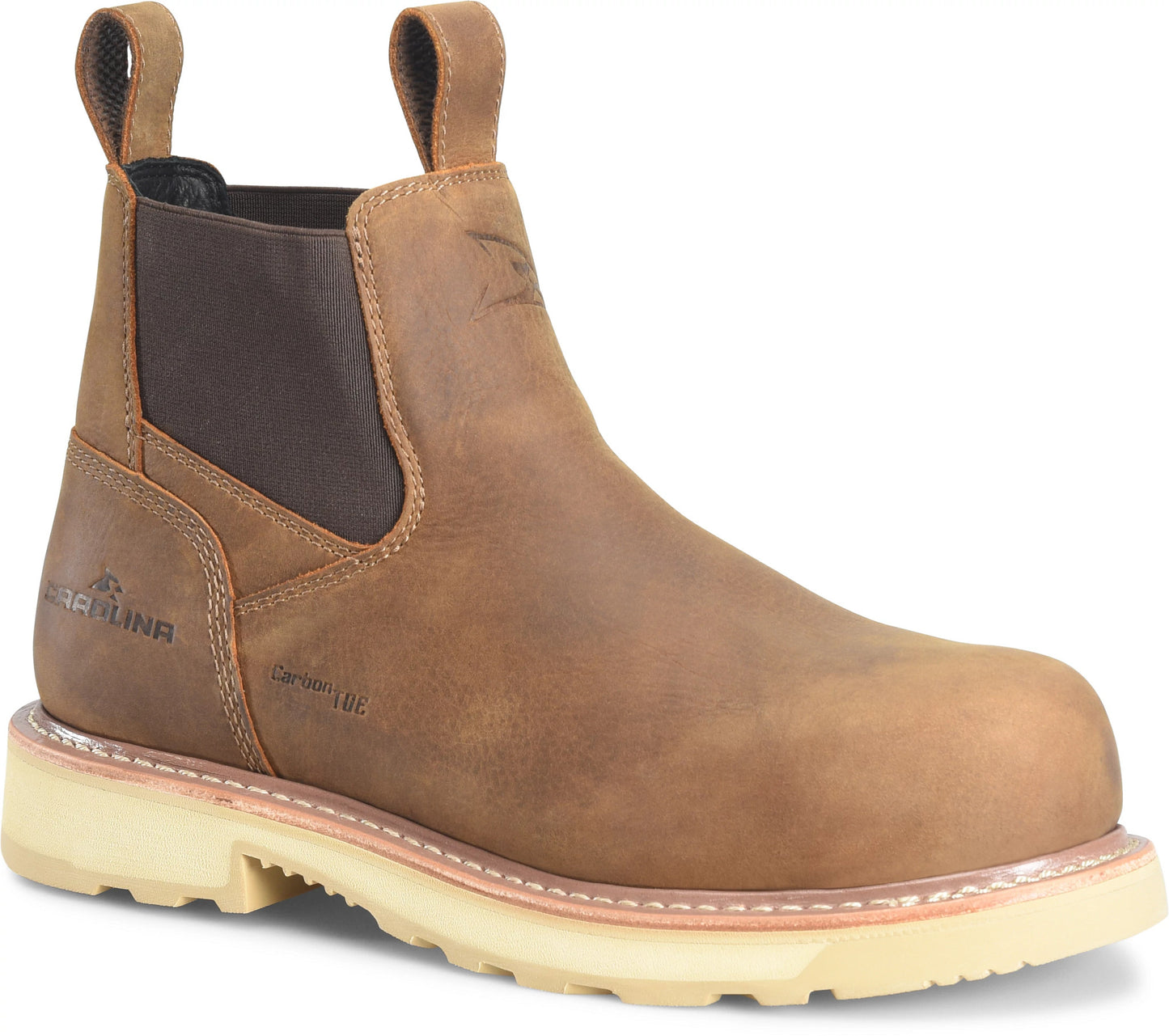 Carolina Boot Staple Gun 6" Carbon Comp Toe Chelsea Brown