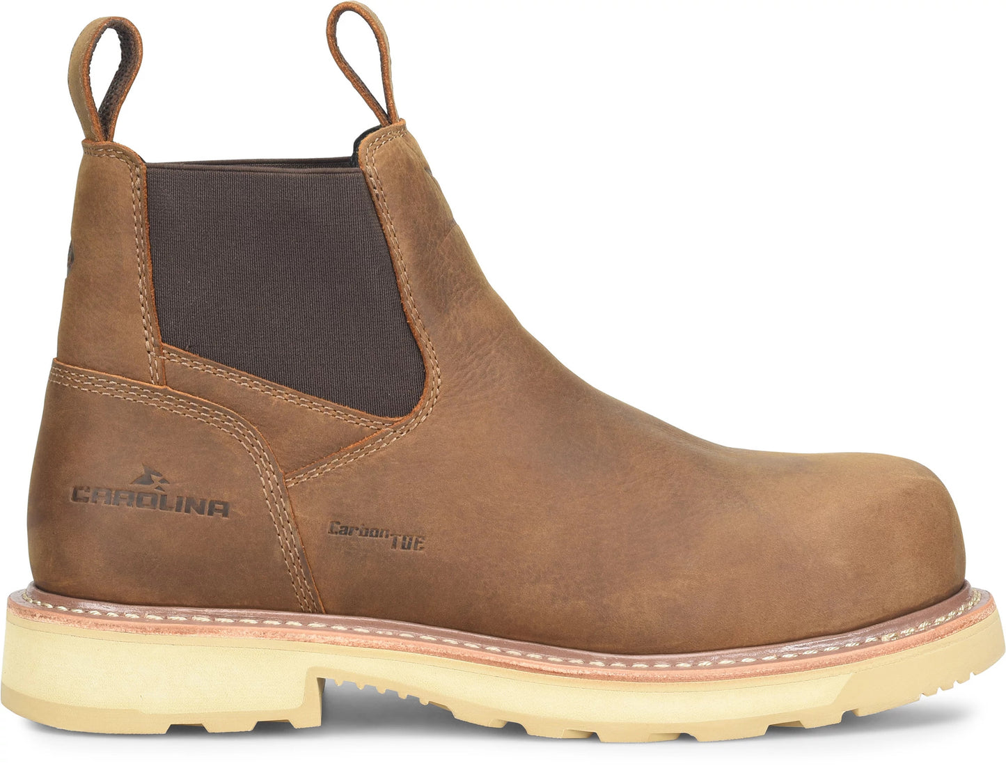 Carolina Boot Staple Gun 6" Carbon Comp Toe Chelsea Brown