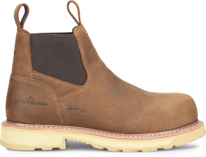 Carolina Boot Staple Gun 6" Carbon Comp Toe Chelsea Brown