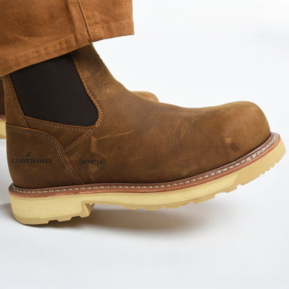 Carolina Boot Staple Gun 6" Carbon Comp Toe Chelsea Brown