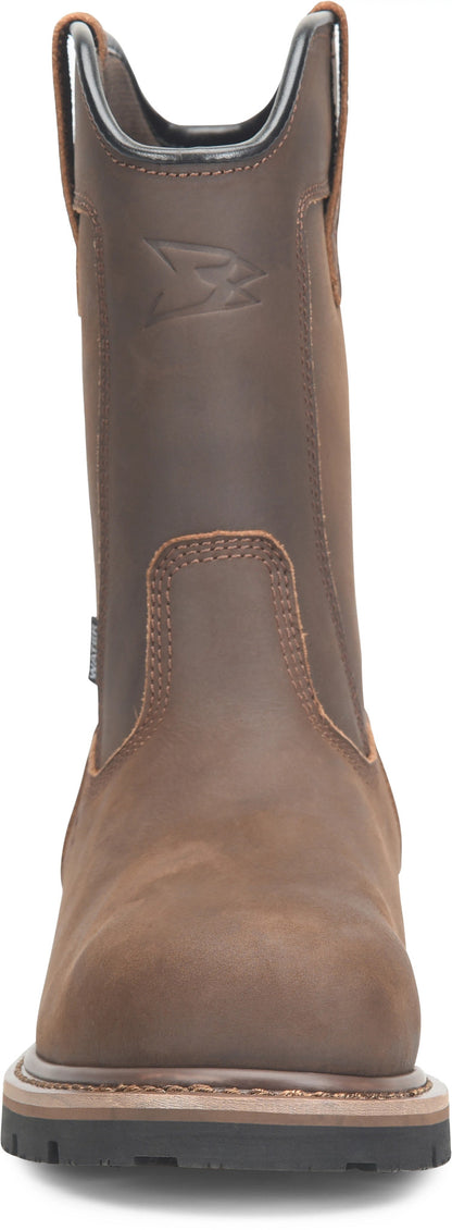Carolina Boot Gruntz 10" Steel Toe Pull On Dark Brown