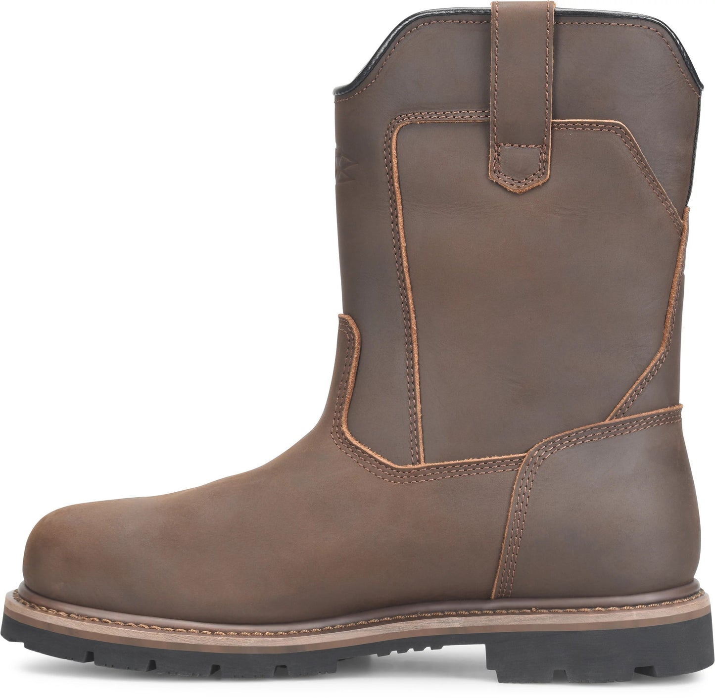 Carolina Boot Gruntz 10" Steel Toe Pull On Dark Brown