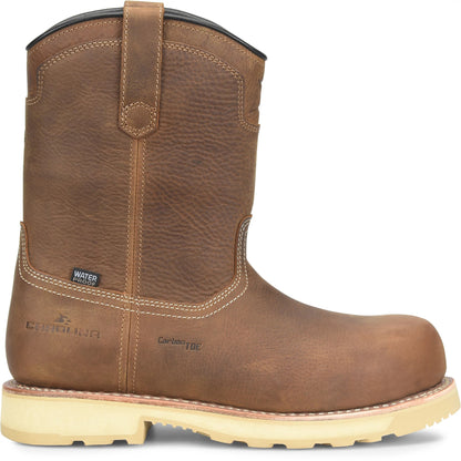 Carolina Boot Staple Gun Waterproof Carbon Comp Toe Ranch Wellington Brown