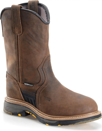 Carolina Boot Well X Workflex 10" Comp Toe Pull On Dark Brown
