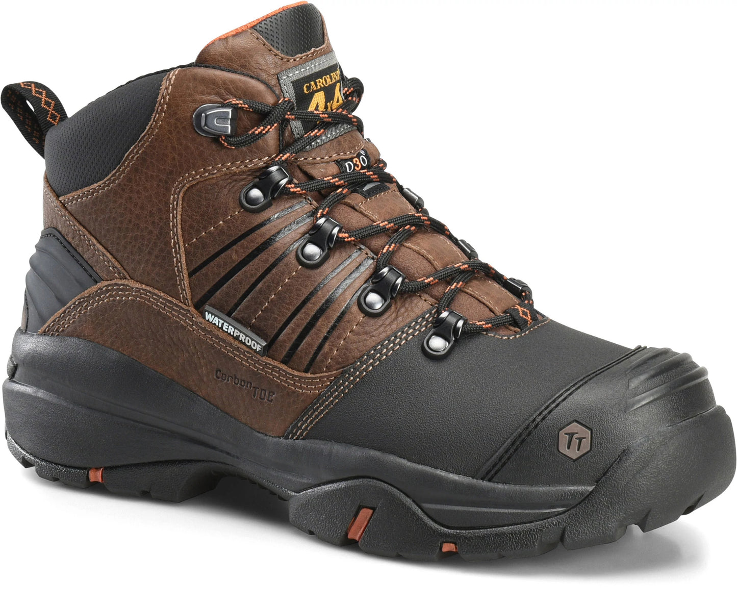 Carolina Boot Miter Int 6” Waterproof Carbon Comp Toe Internal Met Guard Dark Brown