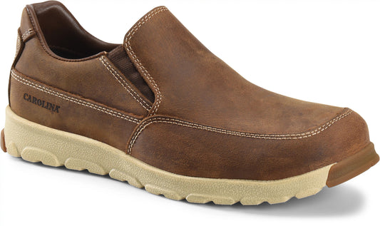 Carolina Boot S-117 Aluminum Toe Slip On Shoe Dark Brown