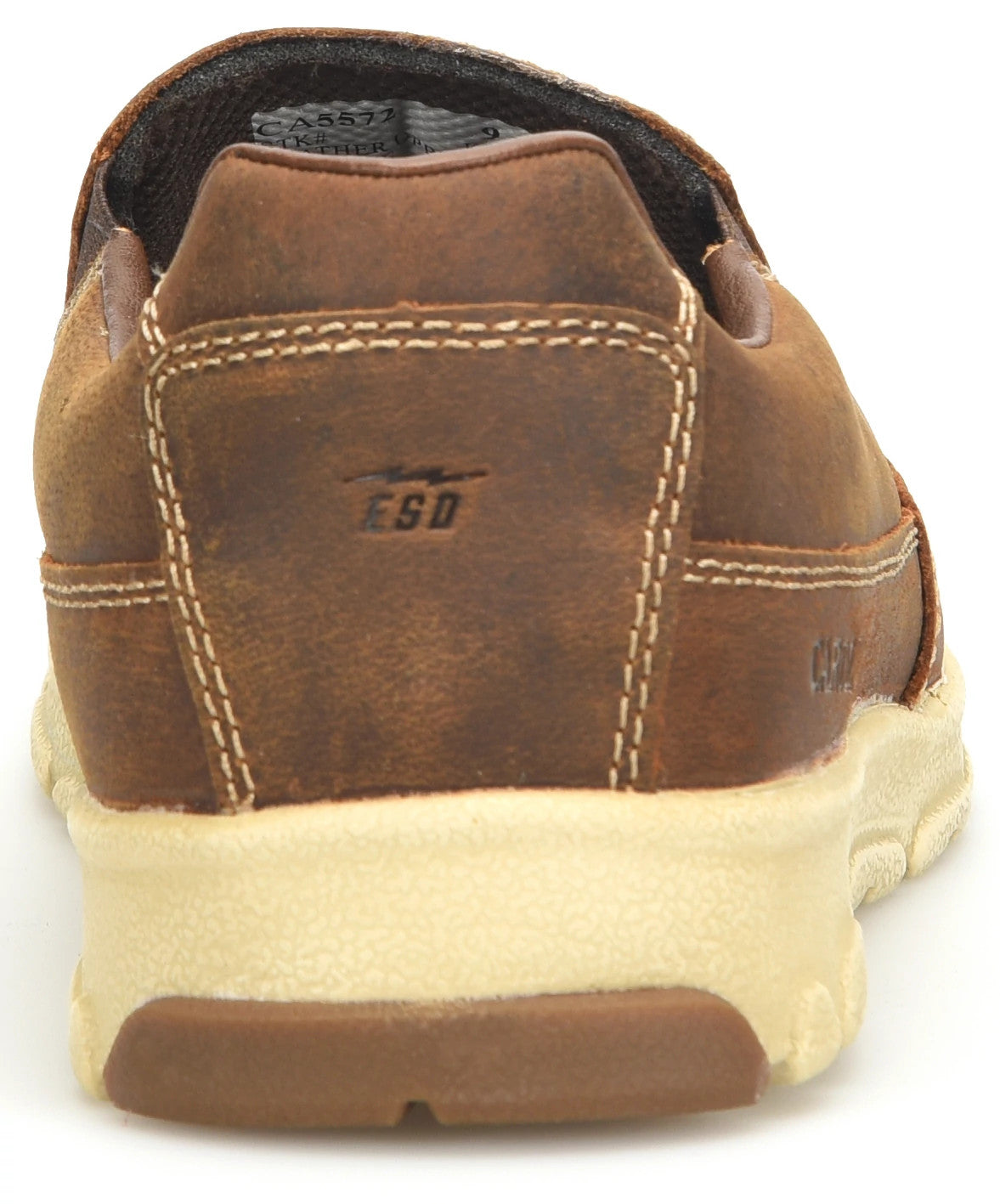 Carolina Boot S-117 Aluminum Toe Slip On Shoe Dark Brown