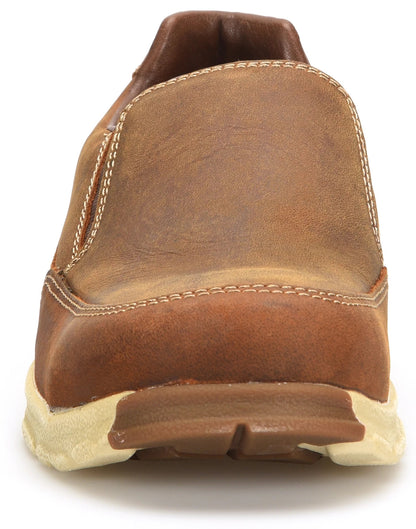 Carolina Boot S-117 Aluminum Toe Slip On Shoe Dark Brown