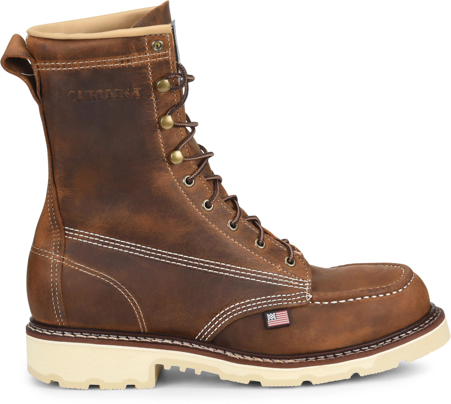 Carolina Boot Ferric Usa 8" Steel Toe Work Boot Brown