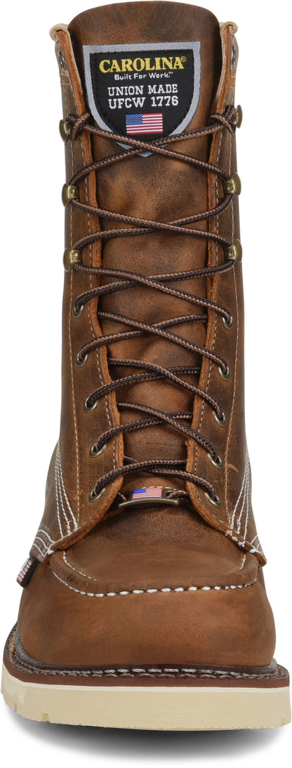 Carolina Boot Ferric Usa 8" Steel Toe Work Boot Brown