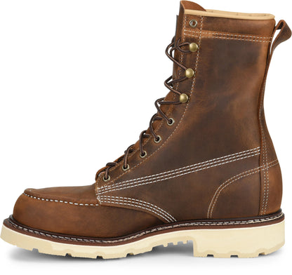 Carolina Boot Ferric Usa 8" Steel Toe Work Boot Brown