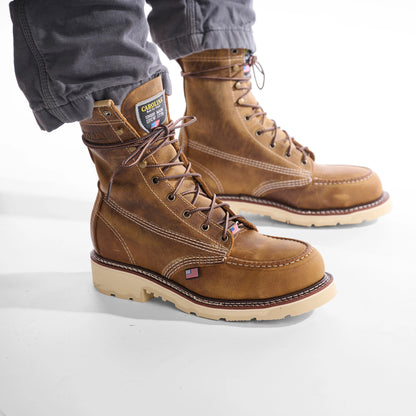 Carolina Boot Ferric Usa 8" Steel Toe Work Boot Brown
